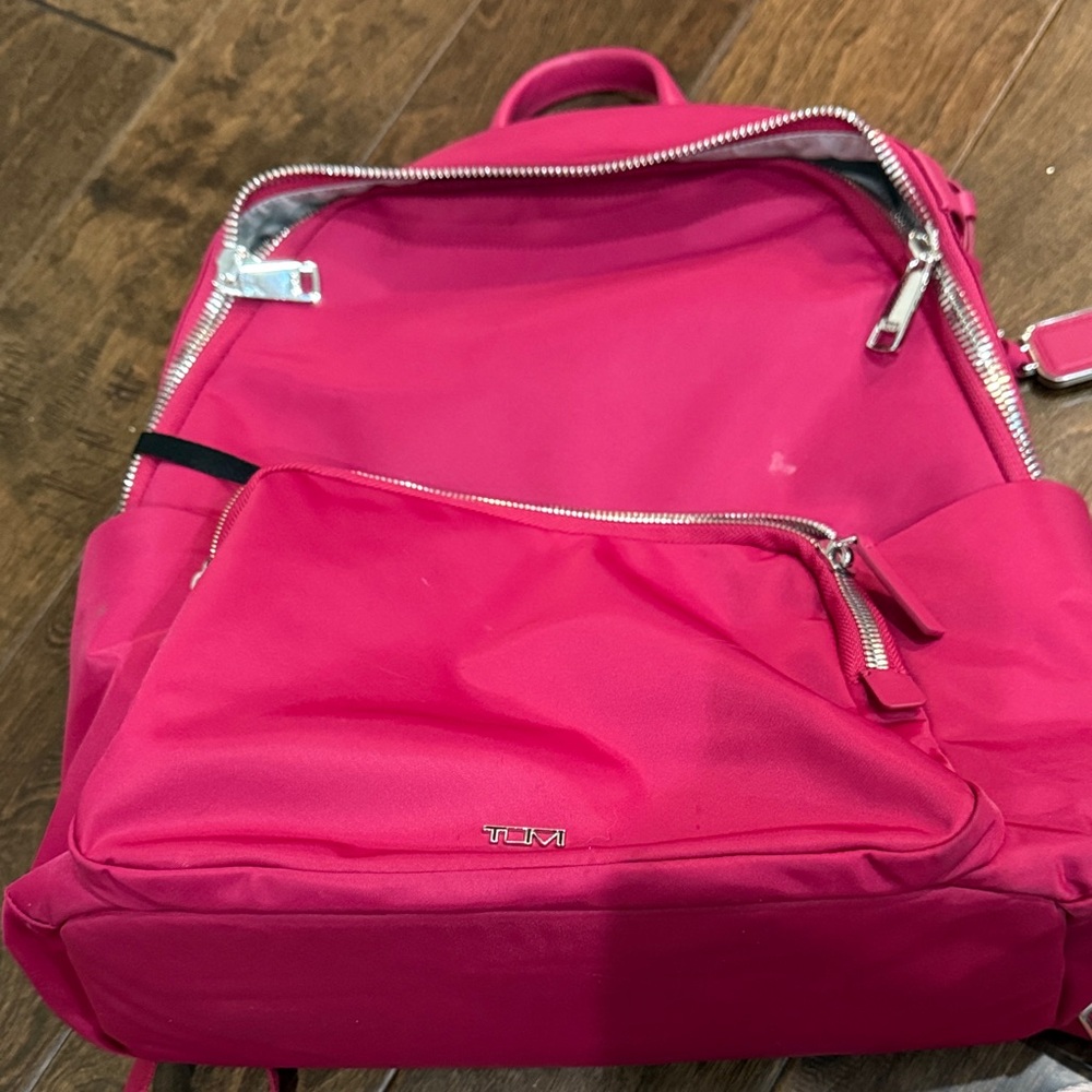 TUMI Pink Women's Backpack - Sleek Everyday Bag - Picture 3 of 9